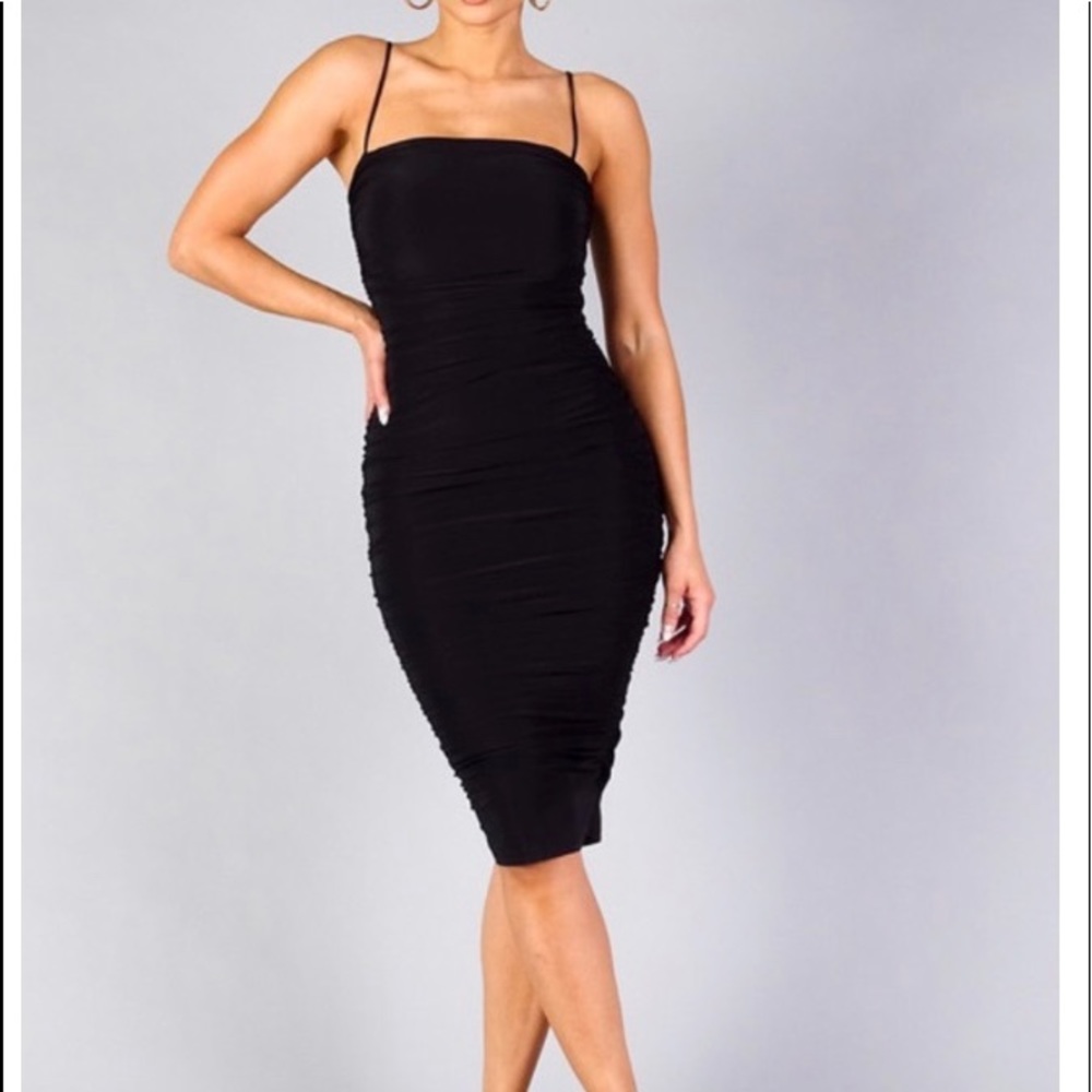 Black Midi Dress.
